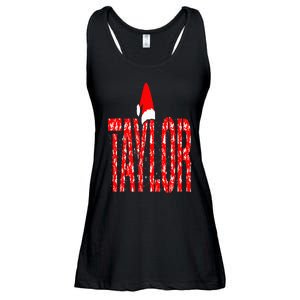 Funny Taylor Santa First Name Christmas Taylor Ladies Essential Flowy Tank