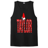 Funny Taylor Santa First Name Christmas Taylor PosiCharge Competitor Tank