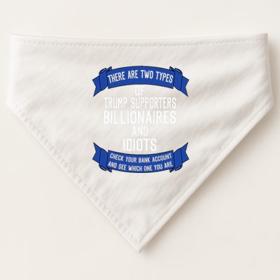 Funny Trump Supporters Idiots And Billionaires USA-Made Doggie Bandana