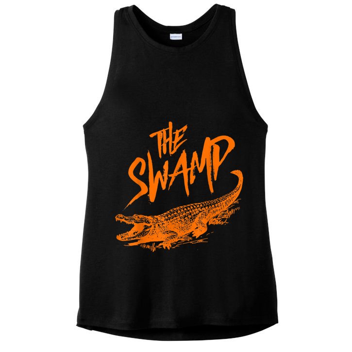 Florida The Swamp Gator Ladies PosiCharge Tri-Blend Wicking Tank