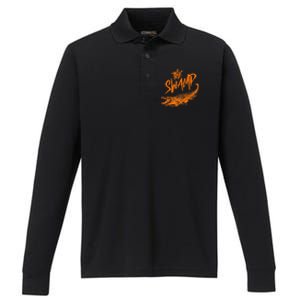 Florida The Swamp Gator Performance Long Sleeve Polo