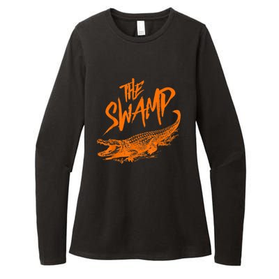 Florida The Swamp Gator Womens CVC Long Sleeve Shirt