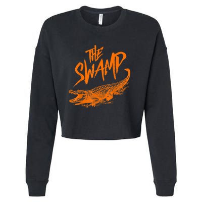 Florida The Swamp Gator Cropped Pullover Crew