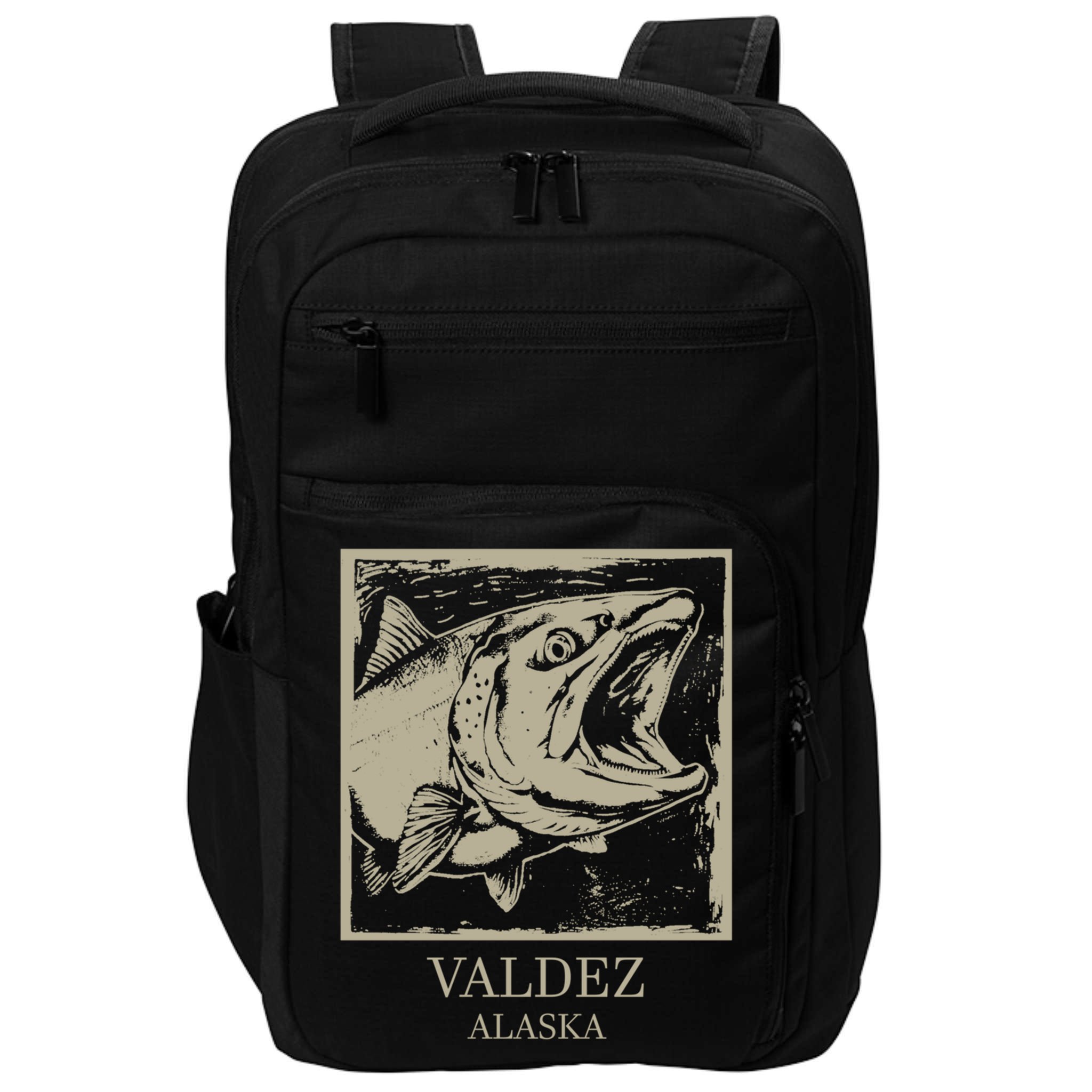 Fishing Town Souvenir Valdez Alaska Cute Gift Impact Tech Backpack