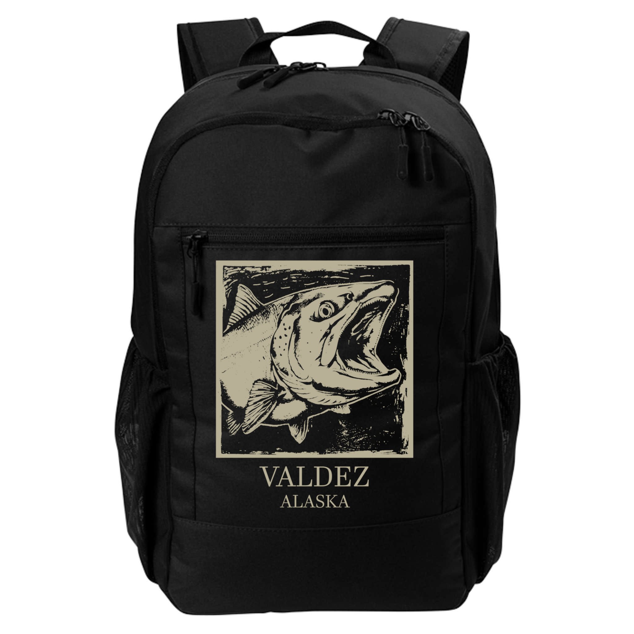 Fishing Town Souvenir Valdez Alaska Cute Gift Backpack