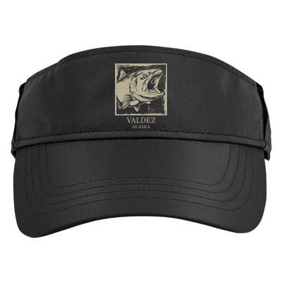 Fishing Town Souvenir Valdez Alaska Cute Gift Adult Drive Performance Visor