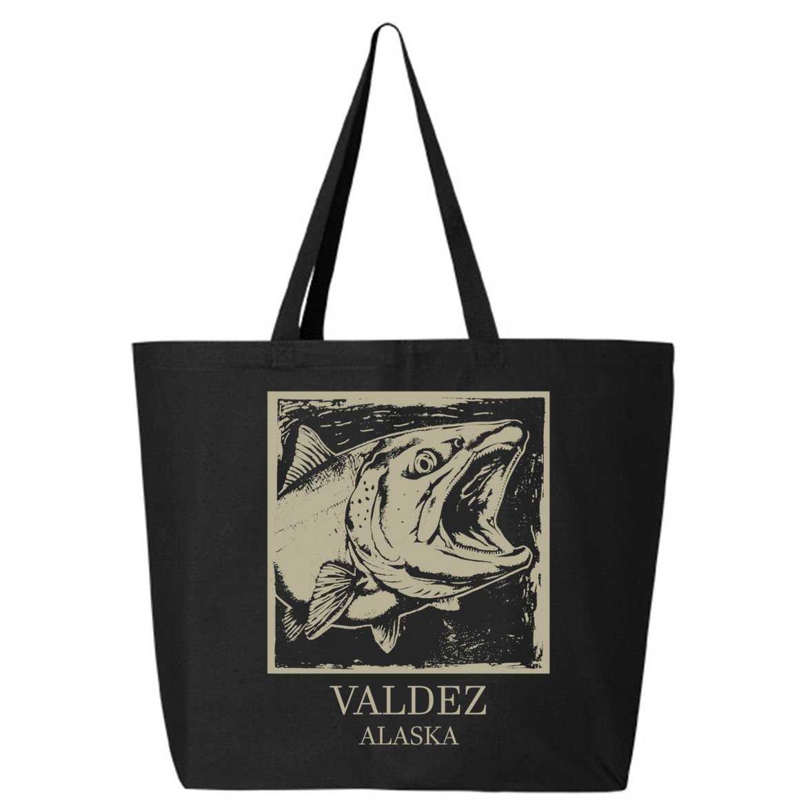 Fishing Town Souvenir Valdez Alaska Cute Gift 25L Jumbo Tote