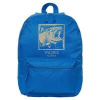 Fishing Town Souvenir Valdez Alaska Cute Gift 16 in Basic Backpack