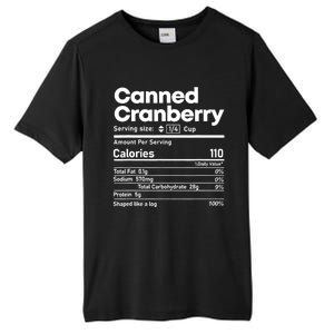 Funny Thanksgiving Sauce Food Cranberry Nutrition Fact Tall Fusion ChromaSoft Performance T-Shirt