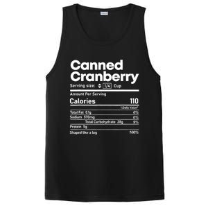 Funny Thanksgiving Sauce Food Cranberry Nutrition Fact PosiCharge Competitor Tank