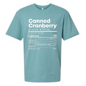 Funny Thanksgiving Sauce Food Cranberry Nutrition Fact Sueded Cloud Jersey T-Shirt