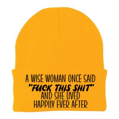 Fuck This Shit She Lived Happily Ever After Knit Cap Winter Beanie