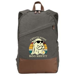 Funny this some boo sheet Halloween Boo Ghost Costume Cotton Canvas Backpack