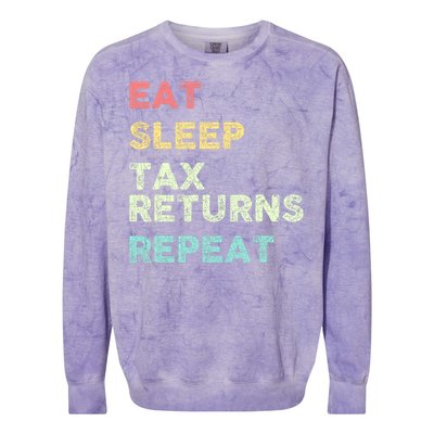 Funny Tax Season Taxation Tax Colorblast Crewneck Sweatshirt