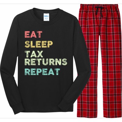 Funny Tax Season Taxation Tax Long Sleeve Pajama Set