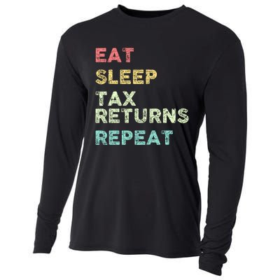 Funny Tax Season Taxation Tax Cooling Performance Long Sleeve Crew