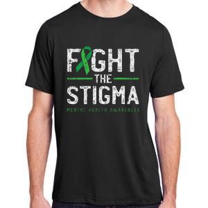 Fight The Stigma Mental Health Awareness Green Ribbon Adult ChromaSoft Performance T-Shirt