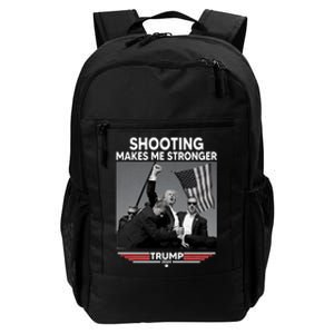 Funny Trump Shooting 2024 Trump Shooting Makes Me Stronger Shooting Daily Commute Backpack