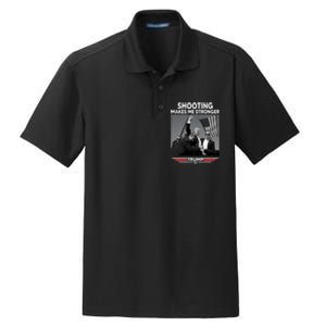 Funny Trump Shooting 2024 Trump Shooting Makes Me Stronger Shooting Dry Zone Grid Polo