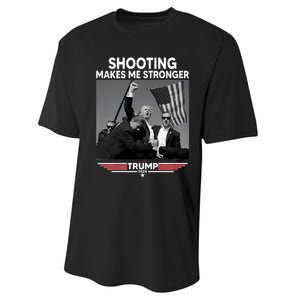 Funny Trump Shooting 2024 Trump Shooting Makes Me Stronger Shooting Performance Sprint T-Shirt