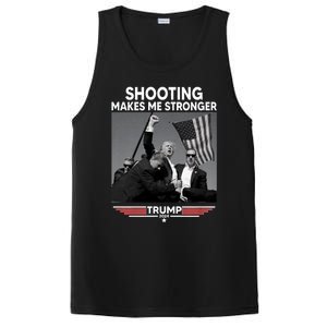 Funny Trump Shooting 2024 Trump Shooting Makes Me Stronger Shooting PosiCharge Competitor Tank