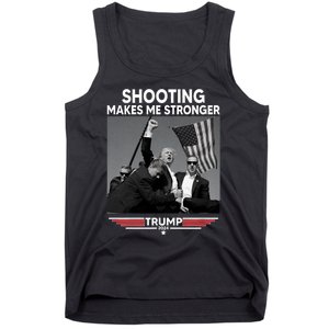 Funny Trump Shooting 2024 Trump Shooting Makes Me Stronger Shooting Tank Top