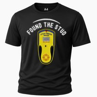 Found The Stud Dad Joke Handy Tools Funny Stud Finder Gift Cooling Performance Crew T-Shirt