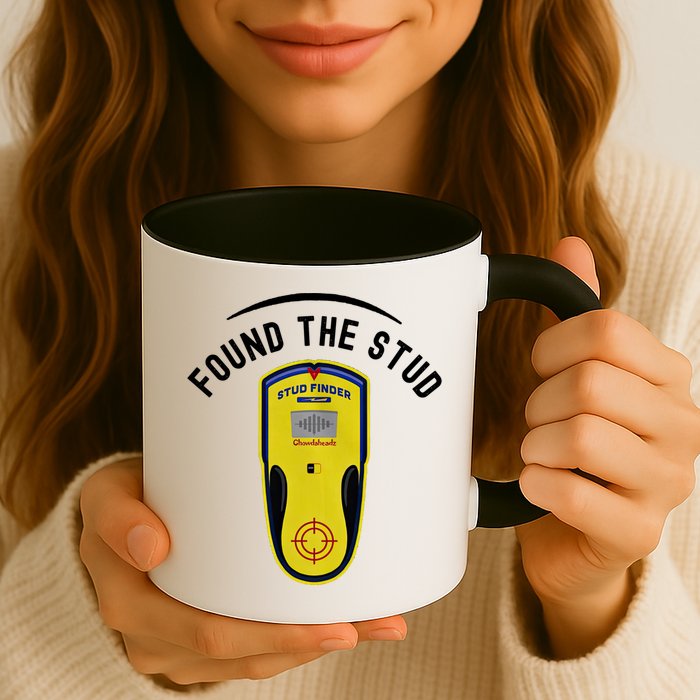 Found The Stud Dad Joke Handy Tools Funny Stud Finder Gift Mug
