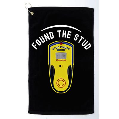Found The Stud Dad Joke Handy Tools Funny Stud Finder Gift Golf Towel