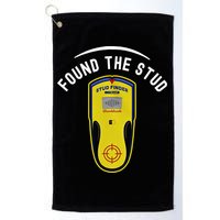 Found The Stud Dad Joke Handy Tools Funny Stud Finder Gift Golf Towel