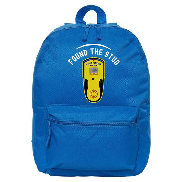 Found The Stud Dad Joke Handy Tools Funny Stud Finder Gift 16 in Basic Backpack