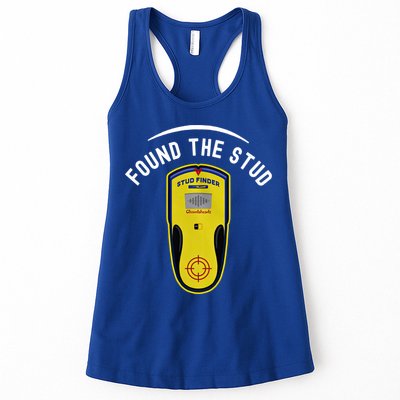 Found The Stud Dad Joke Handy Tools Funny Stud Finder Gift Womens Tank Top