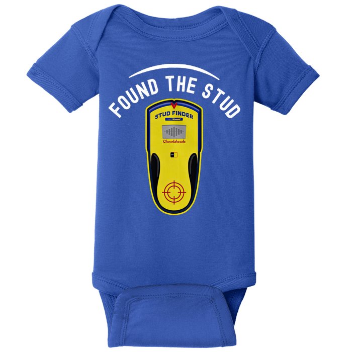 Found The Stud Dad Joke Handy Tools Funny Stud Finder Gift Baby Bodysuit