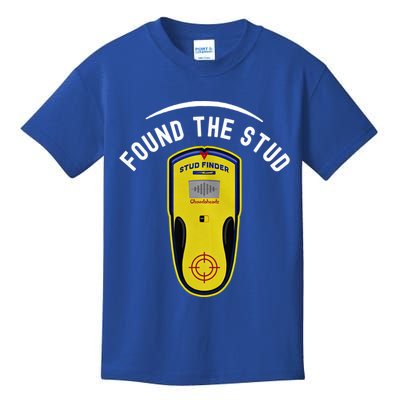 Found The Stud Dad Joke Handy Tools Funny Stud Finder Gift Kids T-Shirt