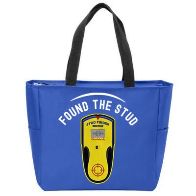 Found The Stud Dad Joke Handy Tools Funny Stud Finder Gift Zip Tote Bag