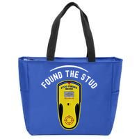 Found The Stud Dad Joke Handy Tools Funny Stud Finder Gift Zip Tote Bag