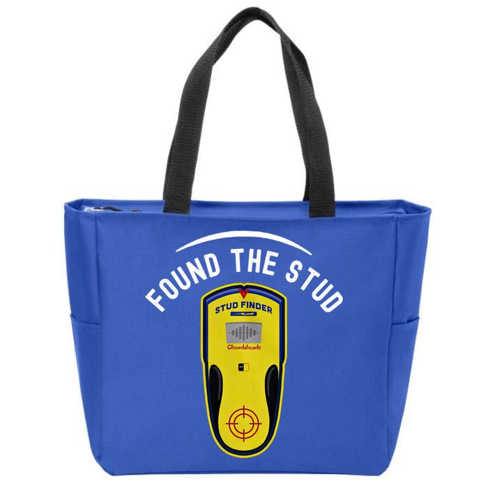 Found The Stud Dad Joke Handy Tools Funny Stud Finder Gift Zip Tote Bag