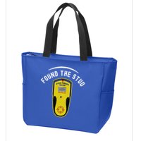 Found The Stud Dad Joke Handy Tools Funny Stud Finder Gift Zip Tote Bag