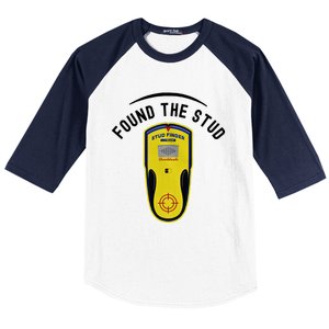 Found The Stud Dad Joke Handy Tools Funny Stud Finder Gift Baseball Sleeve Shirt