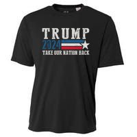 Free Trump Supporters Pro Trump 2024 Take Our Nation Back Republican Cooling Performance Crew T-Shirt