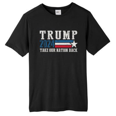 Free Trump Supporters Pro Trump 2024 Take Our Nation Back Republican Tall Fusion ChromaSoft Performance T-Shirt