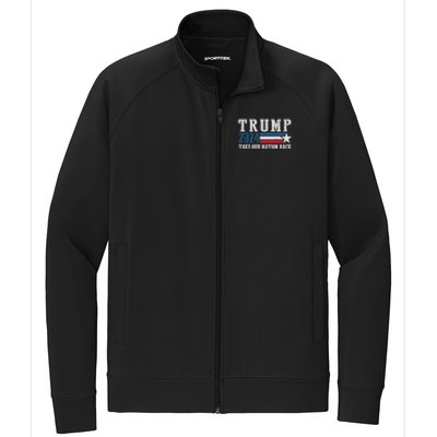 Free Trump Supporters Pro Trump 2024 Take Our Nation Back Republican Stretch Full-Zip Cadet Jacket