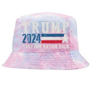 Free Trump Supporters Pro Trump 2024 Take Our Nation Back Republican Tie-Dyed Bucket Hat