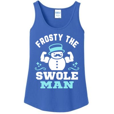 Frosty The Swole Christmas Funny Snow Gymnastics Funny Gift Ladies Essential Tank