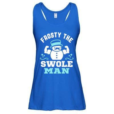 Frosty The Swole Christmas Funny Snow Gymnastics Funny Gift Ladies Essential Flowy Tank