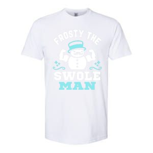 Frosty The Swole Christmas Funny Snow Gymnastics Funny Gift Softstyle CVC T-Shirt