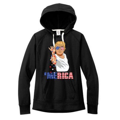 Funny Trump Salt Merica Freedom 4th Of July Gifts Tank Top Women's Fleece Hoodie