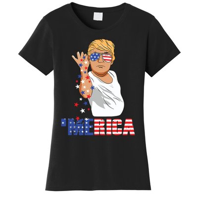 Funny Trump Salt Merica Freedom 4th Of July Gifts Tank Top Women's T-Shirt