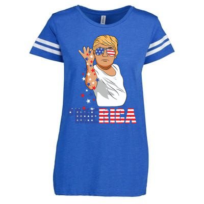 Funny Trump Salt Merica Freedom 4th Of July Gifts Tank Top Enza Ladies Jersey Football T-Shirt