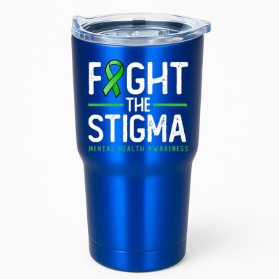 Fight The Stigma Gift Green Ribbon Tee Tal Health Awareness Great Gift Tumbler